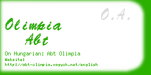 olimpia abt business card